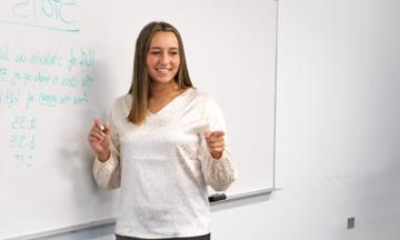 teacher at whiteboard